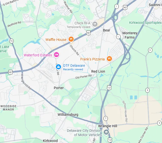 Map to our print shop